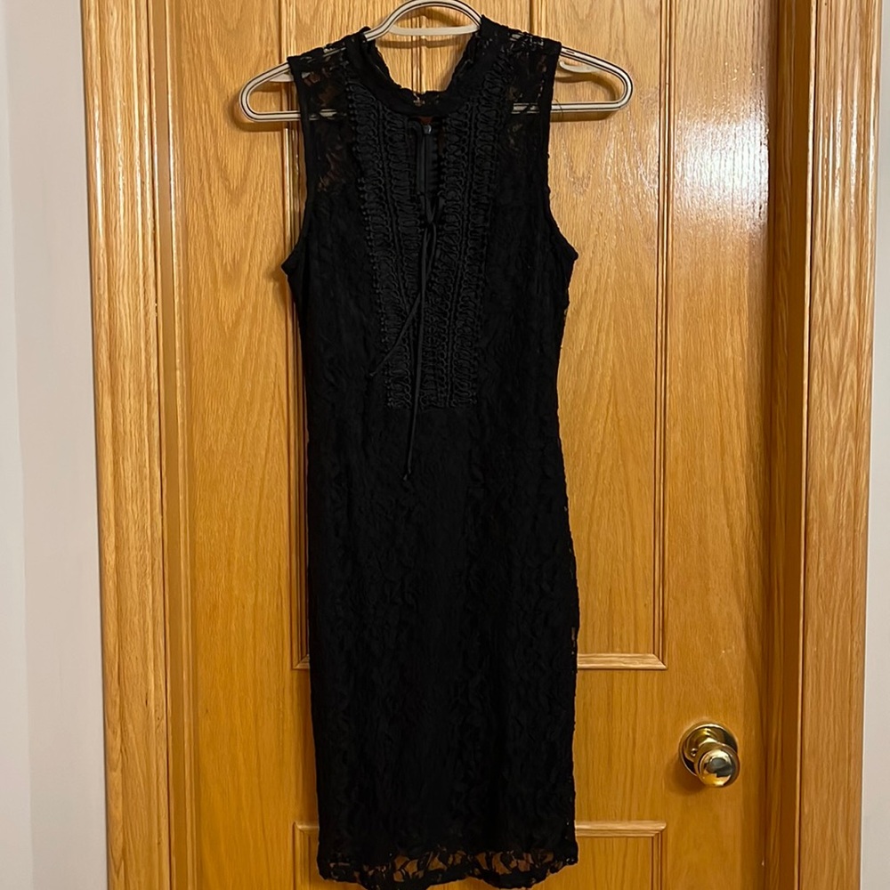 Black lace dress
